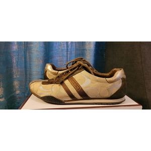 Gold Coach Tennis Shoes